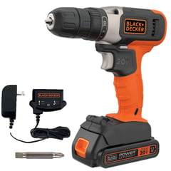 BLACK+DECKER - Taladro Atornillador Black & Decker BCD702C1-B2 20V LITIO