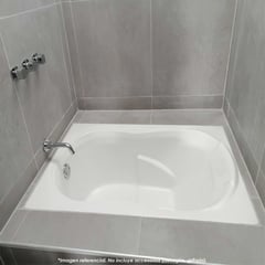 CUBA&SPA - Tina de Baño Rectangular Moderna 121x90cm Blanca