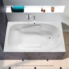 CUBA&SPA - Tina de Baño Rectangular Standar 130x80cm Blanca