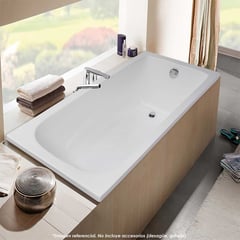 CUBA&SPA - Tina de Baño Rectangular Zaid 150x70cm Blanca