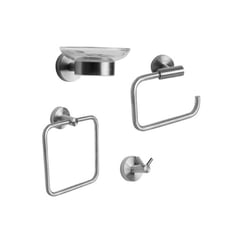 VAINSA - Kit x4 Piezas para Baño Steel