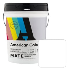 Pintura American Latex Mate Blanco 4GL