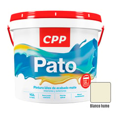 Pintura Látex Mate Pato Blanco Humo 1GL