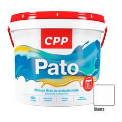 GENERICO - Pintura Látex Mate Pato Blanco 1GL