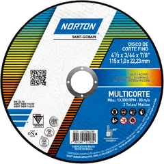 NORTON - Disco Multicorte Fino 115 x 22.23 mm