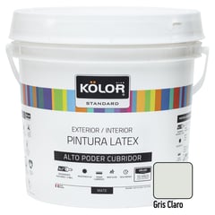 KOLOR - Pintura Latex Standar Gris Claro 1GL