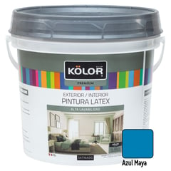 KOLOR - Pintura Satinado Azul Maya 1GL