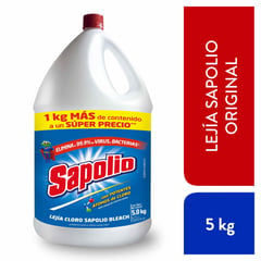 SAPOLIO - Lejía Cloro Original 5 Kg