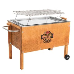 MEAT MASTER - Caja China Mediana Premium 70x66x42cm + Parrilla de Varilla Inoxidable