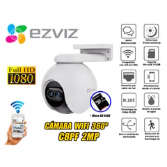 EZVIZ - Cámara seguridad lente Inteligente C8PF 2MP Micro SD 64GB