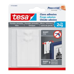 TESA - Clavo Adhesivo Pared Pintada 2 kg. x 2 unid.