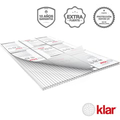 KLAR - Techo Policarbonato Alv Transparente 2.1x2.9mx6mm