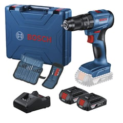 BOSCH - Taladro 18V GSB185-LI + 2 Baterías + 23 Accesorios