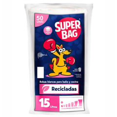 SUPERBAG - Bolsa para Basura Rollo de 15lt 50und