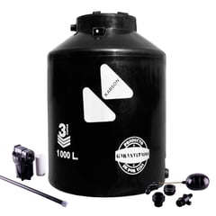 KARSON - Tanque de Agua 1000L Negro + Accesorios