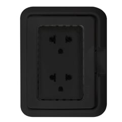 OPALUX - Placa bm hidrobox color negro con toma tierra