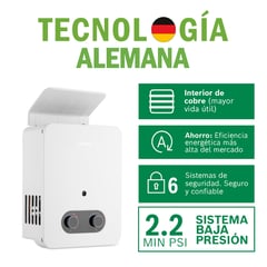 BOSCH - Terma a Gas GN Vital 5.5L Baja Presión + Kit