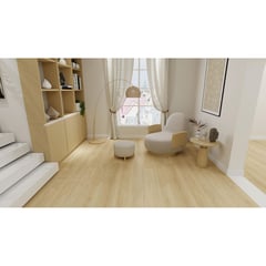 KLIPEN - Piso SPC Lignum Cream Oak 18.3x121.9cm 5mm - Venta por caja