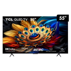 TCL - Televisor QLED Google TV 55C655