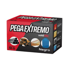 SOLDIMIX - Pegamento Epoxico Pega Extremo Negro 55G