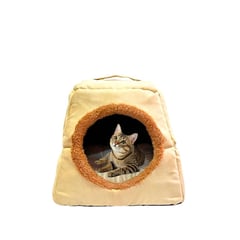 PETIZOOS - Cama para Gatos Tipo Cueva Talla M