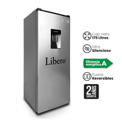 LIBERO - Refrigeradora Defrots con Dispensador 175L