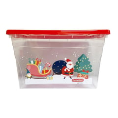 DURAPLAST - Caja de Navidad Roja 28lt