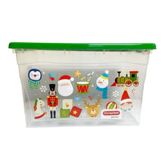 DURAPLAST - Caja de Navidad Verde 28lt