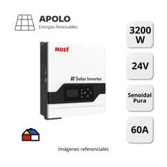 APOLLO - Inversor Must Apolo Inversor 3200W /Controlador 60Ah