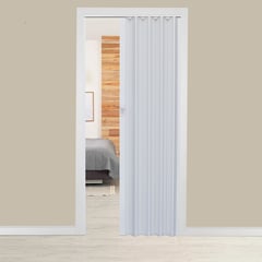 HOGGAN - Puerta Plegable Milano PVC 90 x 200 cm Blanca