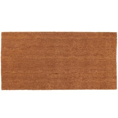 JUST HOME COLLECTION - Limpiapiés Rectangular Coco Natural 60x120cm Café