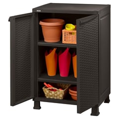 KETER - Organizador para jardin Plástico/Resina Rattan 65x99x45cm