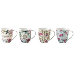 JUST HOME COLLECTION - Taza de Flores Frases Surtido