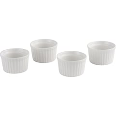 JUST HOME COLLECTION - Set 4 Bowls Cerámica Blanco