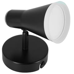 JUST HOME COLLECTION - Aplique LED Pipa 1 Luz Negro