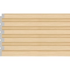 HOLZTEK - Wall Panel 3D Beige 240X12cm 0.28m2