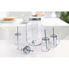 JUST HOME COLLECTION - Set de Dispensador 8l + 4 Jarrones