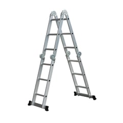 BAUKER - Escalera Articulada Aluminio 12 Pasos