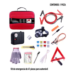 AUTOSTYLE - Kit de Emergencia 41 Piezas