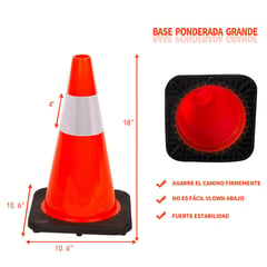 FIXSER - Cono de Seguridad 45cm