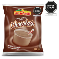 LA PREFERIDA - Bebida con leche sabor a chocolate 800 mL