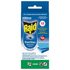 RAID - Repelente En Pastilla Para Insectos Voladores + 12 Repuestos 13 g