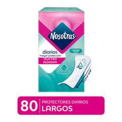 NOSOTRAS - Protectores Diarios Largos Sin Alas 80 Unidades