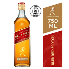 JOHNNIE WALKER - Whisky Red Label Botella 750 mL