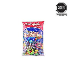 AMBROSOLI - Caramelos Súper Rellenazo Chicle 100 Unidades