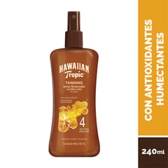 HAWAIIAN TROPIC - Aceite Bronceador Spf 4 Hawaiian Tropical 240 mL