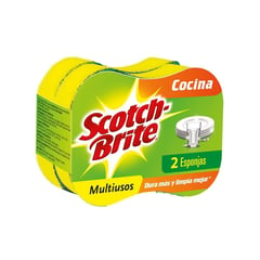 SCOTCH BRITE - Esponja 2 en 1