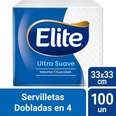 ELITE - Servilletas Dobladas en 4 100 unds