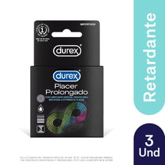 DUREX - Preservativos Placer Prolongado 3 Unidades