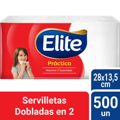 ELITE - Servilletas Practica Dobladas en 2 500 unds